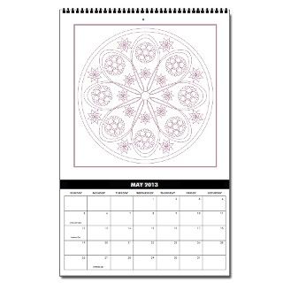 Coloring Mandala Vertical 2013 Wall Calendar by flowoflife