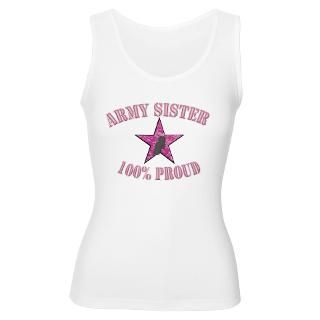 Tops  Army Sister 100% Proud Womens Tank Top