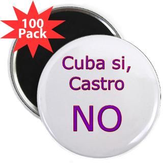 and Entertaining  Cuba si, Castro NO. 2.25 Magnet (100 pack