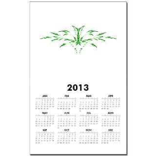 magical green leaf calendar print $ 10 98