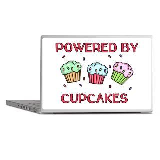 Cupcake Gifts  Cupcake Laptop Skins  Powered By Cupcakes Laptop