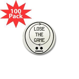 Game Mini Button (100 pack)  LoseTheGame Shop   Original Logo