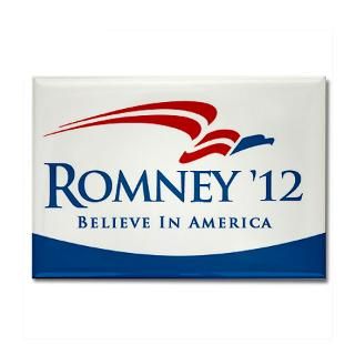 romney 2012 believe rectangle magnet $ 4 99