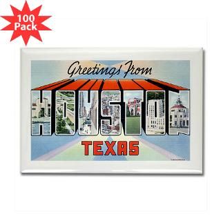 and Entertaining  Houston Texas TX Rectangle Magnet (100 pack