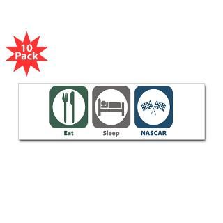Eat Sleep NASCAR 3 Lapel Sticker (48 pk)