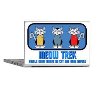 Captain Kirk Gifts  Captain Kirk Laptop Skins  ST Meow Trek4