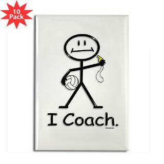 Volleyball Coach Rectangle Magnet (10 pack)