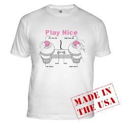 Play Nice Controller T Shirt by MFUnicorn