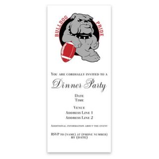 Bulldog Maroon Black Invitations by Admin_CP10864436  507345090