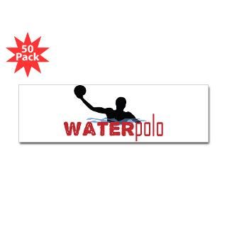 waterpolo silhouette bumper sticker 50 pk $ 106 99