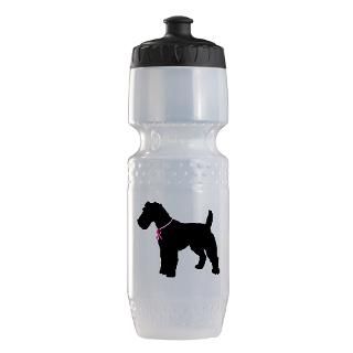 Fox Terrier Breast Cancer Support Trek Water Bottle by Breed_Specific