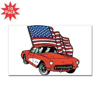 American Flag Car  Classic Hot Rod Muscle Car T shirts and Gifts