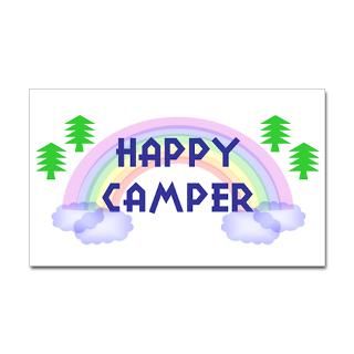 Happy Camper Rectangle Sticker