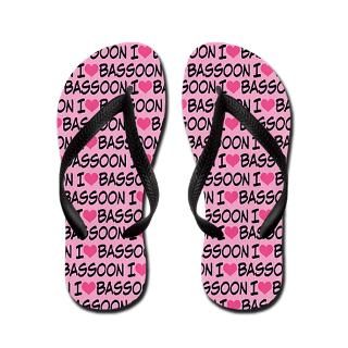 Band Gifts  Band Bathroom  I Love Bassoon Music Flip Flops