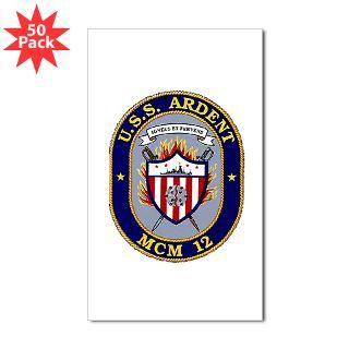 uss ardent mcm 12 us navy ship rectangle sticker $ 121 49