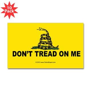 Dont Tread On Me Sticker (Rectangle 10 pk)