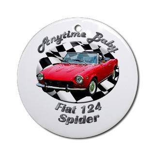 Fiat 124 Spider Ornament (Round) for $12.50
