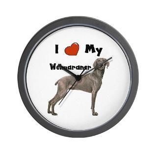 Weimaraner Clock  Buy Weimaraner Clocks