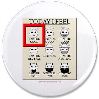 Today I Feel   Lawful Good Mini Button (10 pack)