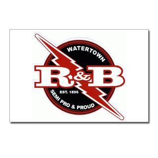Watertown Red & Black  Semi Pro Football Logo Merchandise
