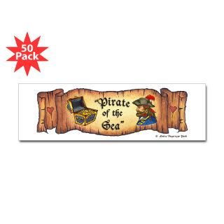 pirate treasure bumper sticker 50 pk $ 146 99