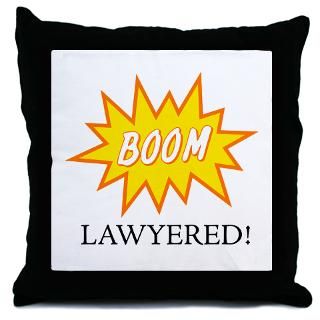 Boom Lawyered Throw Pillow