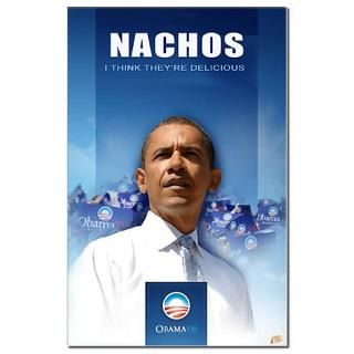 Obama Likes Nachos Poster (11x17)