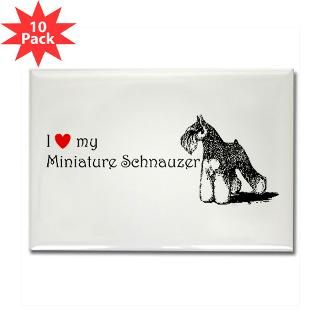 love my mini schnauzer rectangle magnet 100 pack $ 148 99