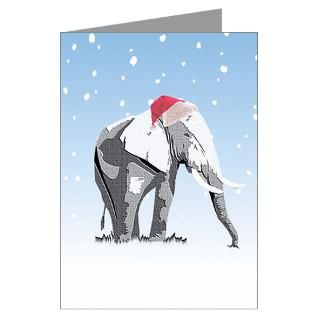 Christmas Elephant  Christmas Cards and T Shirts Jolly Holly Store