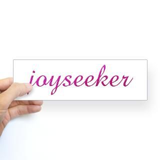 joyseeker Design #155 Bumper Bumper Sticker for $4.25