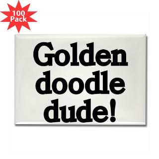 goldendoodle dude rectangle magnet 100 pack $ 151 99