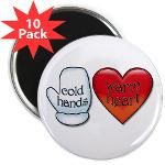 Funny Cold Hands Warm Heart 2.25 Magnet (100 pack