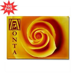 Zonta Yello Rose Rectangle Magnet (100 pack)
