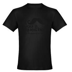 Mustache You a Question Mens Fitted T Shirt (dark)