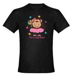 Monkey Big Sister Mens Fitted T Shirt (dark)