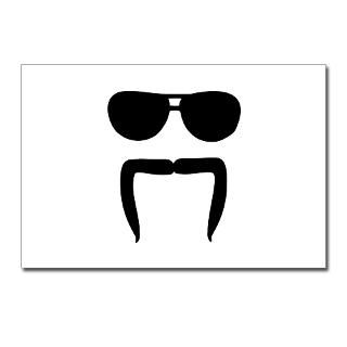 Mustache sunglasses Postcards (Package of 8) for $9.50
