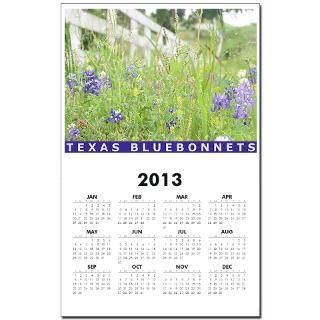Texas Bluebonnets Calendar Print