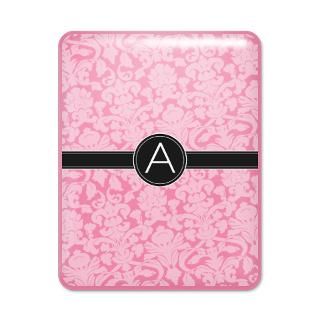 Gifts  A IPad Cases  Monogram with White Damask iPad Case