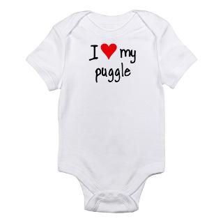 LOVE MY Puggle Body Suit by dopeydogart