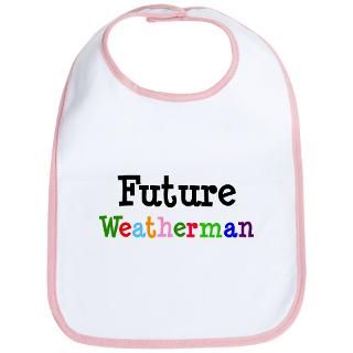 Career Gifts  Career Baby Bibs  Weatherman Bib