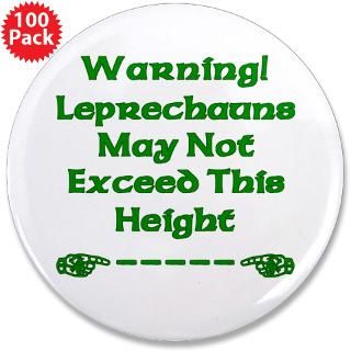 cute leprechaun warning 3 5 button 100 pack $ 179 99