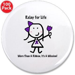 purple ribbon relay for life 3 5 button 100 pa $ 174 99