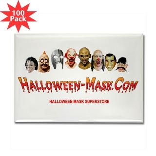 Halloween Mask Wrectangle Magnet (100 pac