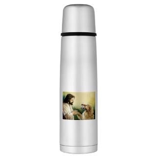 Art Gifts  Art Drinkware  Jesus and Golden Large Thermos® Bottle