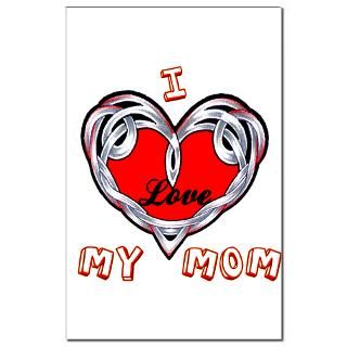 Love My Mom  Tattoo Design T shirts and More