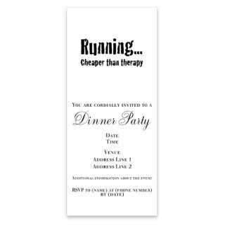 RunningCheaper than therapy T Invitations by Admin_CP8826699