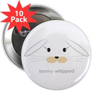 bunny face   lop ears 2.25 Button (10 pack)