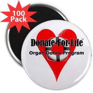 Donate For Life 2.25 Magnet 100 PK