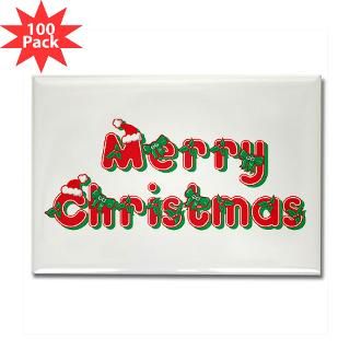 merry christmas rectangle magnet 100 pack $ 189 99