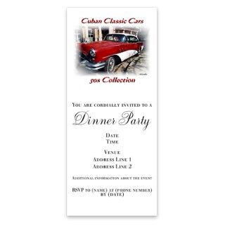 Cuban 50s Classic Cars Invitations by Admin_CP3479891